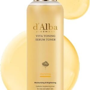 d'alba Piedmont White Truffle Vita Toning Serum Toner, Glass Skin with Double Vitamin Skincare, Face Moisturizer, (6.09 fl. oz)