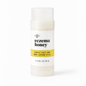 ECZEMA HONEY Gentle Face & Body Lotion Stick - Moisturizing Colloidal Oatmeal Hand Cream for Extremely Dry Skin - Eczema Lotion Helps Psoriasis, Dermatitis & More (2.2 Oz)