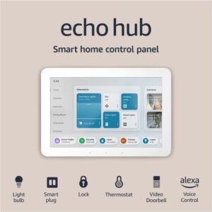 Amazon Echo Hub, 8” smart home control panel with Alexa+ Early Access, Compatible with thousands of devices