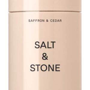 SALT & STONE Aluminum Free Deodorant | Extra Strength 48 Hour Protection for Women & Men | Made with Seaweed Extracts, Niacinamide & Prebiotics (Saffron & Cedar)