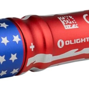 OLIGHT i3E EOS PMMA TIR Lens AAA EDC Flashlight 90 Lumens Compact Keychain Flash Light for Night, Camping (Stars & Stripes Edition)