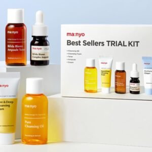 MA:NYO Best Sellers Kit | Travel size Trial & Gift Set | Pure Cleansing Oil, Pure Cleansing Foam, Bifida Biome Ampoule, Bifida Biome Toner, Panthetoin Cream | Korean Skin Care, Skin Repair Solution