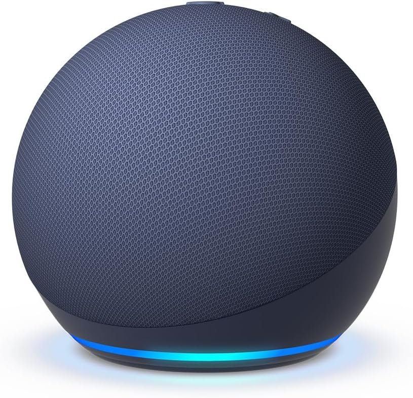 Amazon Echo Dot (newest model) - Vibrant sounding speaker with Alexa+ Early Access, Great for bedrooms, dining rooms and offices, Deep Sea Blue