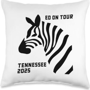 Ed On Tour - Funny Runaway Tennessee Zebra Viral Meme 2025 Throw Pillow