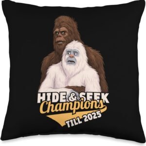 Hide n Seek Champions Till 2025 Viral Kiss Cam Scandal Meme Throw Pillow