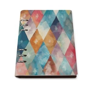 FekiLoot With Seasonal Colors Journal Notebook Refillable 6 Ring Notebook Binder PU Leather Cover Business Journal All-in-one Notepad for Writing & Note Taking A5(13.7"x9.1")