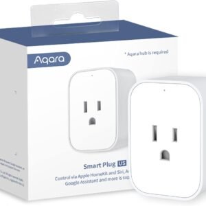 Aqara Zigbee Smart Plug with Energy Monitoring,Overload Protection,Scheduling and Voice Control, 15A Outlet Compatible with Alexa, Google Assistant, and Apple HomeKit Compatible