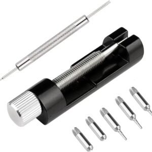 Watch Link Removal Kit, Tools to Adjust and Remove Bracelets，Pin Remover for Sizing Strap，Watch Band Adjustment Tool Kit with Extra Replacement