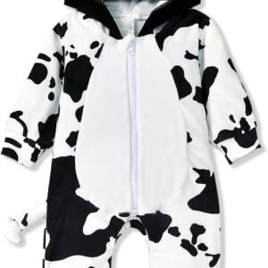 Baby Girls 3D Unicorn Angel Wings Hooded Zipper Romper Jumpsuit Christmas Outfits Clothes Pink White