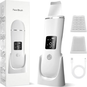 Face Scrubber Skin Spatula - Blackhead Remover with 4 Modes, Pore Extractor Face Spatula Deep Cleansing for Facial Skincare Women Gift