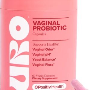 O Positiv URO Vaginal Probiotics for Women pH Balance with Prebiotics & Lactobacillus – Vaginal Health Supplement – Promote Healthy Vaginal Odor & Flora, 60 Count (Pack of 1), 1 Month Supply