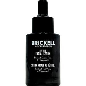 Brickell Men's Retinol Skin Care Serum Treatment For Firming Face Lines & Eye Wrinkles, Deep Hydrating Facial Skincare Serum For Anti-Aging, Fragrance Free, 1 Ounce