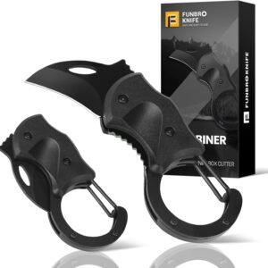 Small Pocket Knife Gift for Men, Keychain Box Cutter with 1.34inch Blade, Mini Folding Knives EDC Gadgets for Everyday Carry, Stocking Stuffers Gift for Adults Men Him