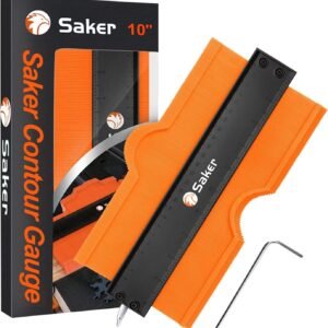 Saker Contour Gauge (10 Inch) Profile Tool with Adjustable Lock,Christmas Gifts for Men Women Dad Boyfriend Husband-Precisely Copy Irregular Shape Duplicator-Cool Gadgets for Woodworking Tool Tracing