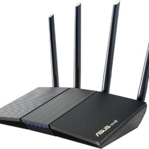 ASUS RT-AX1800S Dual Band WiFi 6 Extendable Router, Subscription-Free Network Security, Parental Control, Built-in VPN, AiMesh Compatible, Gaming & Streaming, Smart Home