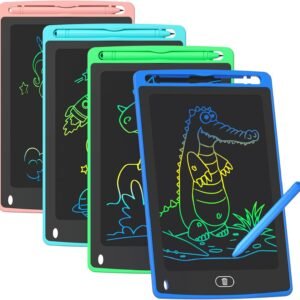 4 Pack LCD Writing Tablet for Kids, 8.5 Inch Colorful Doodle Board Drawing Tablet, Educational Learning Toys Birthday Gifts for Boys Girls Age 3 4 5 6 7 8