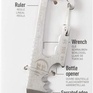 Nite IZE KMTSE-11-R3 DoohicKey Keychain Multi Tool, 1 Count (Pack of 1), Stainless Steel