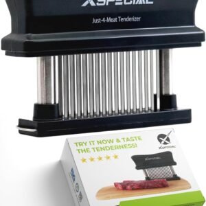 Meat Tenderizer Tool 48 Blades Stainless Steel - Kitchen Cooking Gadgets Tools with Ultra Sharp Needle That Makes Steak & Chicken Tender - No More Hammer, Meat Pounder Or Mallet