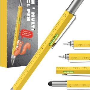 Stocking Stuffers for Men Multitool Pen - Mens Gifts for Christmas Unique White Elephant Gifts for Adults Useful, Birthday Gift Ideas for Dads Grandpas Who Want Nothing, Cool Gadgets EDC Tools for Men