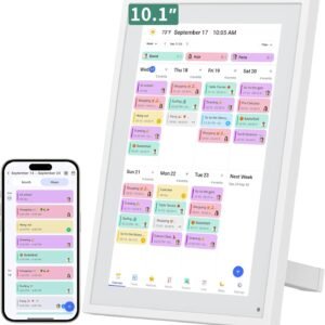 Smart Digital Calendar, 10.1" HD Smart Touch Screen Home Interactive Electron Calender WiFi Planner,Meal Schedule, Duty Chart,Achievement Rewards- Built-in Digital Photo Frame Function