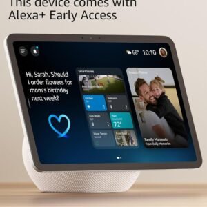 Amazon Echo Show 11 (newest model), Vibrant Full-HD 11" display with more viewing area and spatial audio, with Alexa+ Early Access, Glacier White