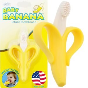 Baby Banana The Original, Banana Brush, Made in USA, Toddler Toothbrush, Family-Owned Business