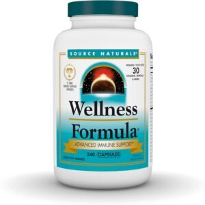 Source Naturals Wellness Formula Bio-Aligned Vitamins & Herbal Defense Advanced Immune Support* - Dietary Supplement & Immunity Booster - 240 Capsules