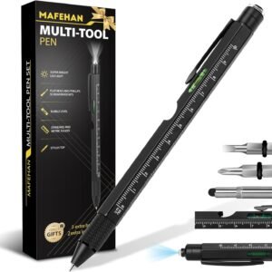 Gifts for Men Who Have Everything – MAFEHAN 9-in-1 Multitool Pen with LED Light, Cool Gadgets & Gifts for Dad, Husband, Grandpa – Christmas Gifts, Stocking Stuffers, White Elephant Ideas