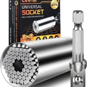 Super Universal Socket Tools Gifts for Mens Christmas Stocking Stuffers for Men Grip Socket Set With Power Drill Adapter (7-9MM) Cool Tools Gadgets for Dad Husband Birthday gifts for Women Him (1)