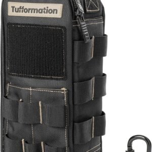 Heavy Duty Small Tool Bag Pouch Portable Utility Organizer Case with Zipper Handle. Perfect for EDC, Motorcycle, Road Bike, Electricians & More