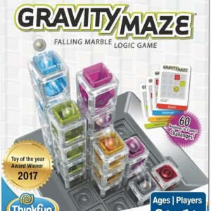ThinkFun Gravity Maze - Falling Marble Logic Game - Challenging STEM Toy for Kids 8-12 - Gravity Marble Maze - Brain-Building Fun - Educational Gift - Boosts Critical Thinking & Problem Solving