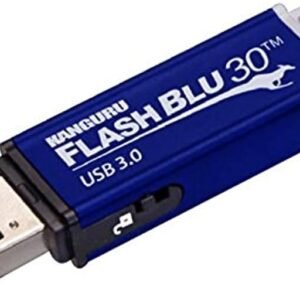 Kanguru FlashBlu30 – 64GB USB Flash Drive – Physical Write Protection Switch - Super Fast USB 3.0