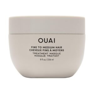 OUAI Fine to Medium Hair Treatment Masque - Hydrating Hair Mask to Help Repair Strands & Increase Shine - With Shea Butter, Keratin and Panthenol - Paraben, Phthalate & Sulfate Free (8 Fl Oz)