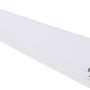 Cardboard Edge Protector 2” X 2” X 48”, Pack of 50 – Cardboard Corner Protectors for Shipping White V-Board Pallet Corner Protectors