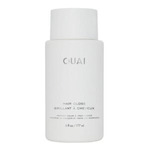 OUAI Hair Gloss - In-Shower Shiny Hair Treatment & Glaze with Frizz Control - Heat Protectant Infused with Hyaluronic Acid, Rice Water & Panthenol - Paraben, Phthalate & Sulfate Free (6 Oz)