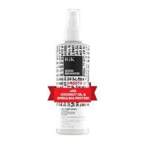 IGK GOOD BEHAVIOR 4-in-1 Prep Spray | Leave In + Detangle + Heat Protectant | Vegan + Cruelty Free |