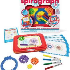 Spirograph Jr. — Jumbo Sized Gears Classic Retro Toy For Spiral Drawing Art Design Toy Kit for Smaller Hands — For Kids Ages 3 and Up