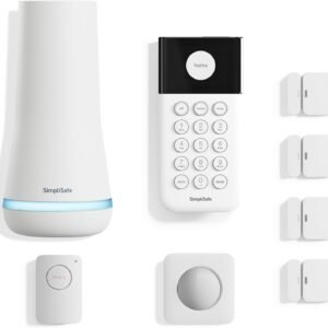 SimpliSafe 8 Piece Wireless Home Security System - Optional 24/7 Professional Monitoring - No Contract - Compatible with Alexa and Google Assistant , White
