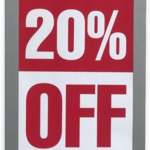 Durable Duraframe Self Adhesive Magnetic Sign Holder in Half Letter-Size 5.5" x 8.5" Inches - Silver Frame - Pack of 2