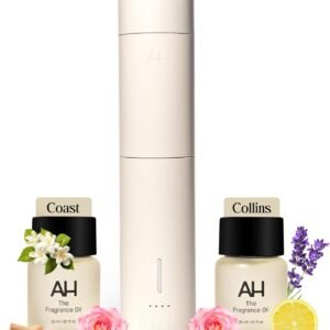 Aura House Smart Cold Air Diffuser & Fragrance Oil Duo – Bluetooth App-Controlled Diffuser for Home (Collins & Coast 30 ml Oils) – Hotel-Inspired Scents, Effortless Ambiance