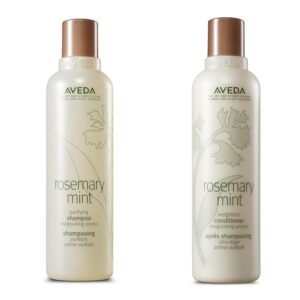 Aveda Rosemary Mint Purifying Shampoo & Conditioner Gift Set | Clarifying Shampoo | Lightweight Conditioner | Normal to Oily Hair | Fine to Medium Hair Types | Includes 2 Full Size Products