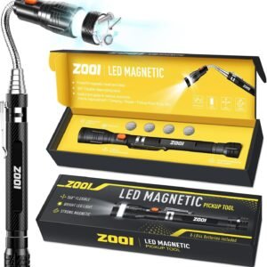 ZOOI Stocking Stuffers for Men Adults, Christmas Gifts for Men, Dad, Him, Husband, Telescoping Magnetic Pickup Tools, Mens Stocking Stuffers, Mens Dad Gifts from Daughter, Cool Stuff Tools Gadgets