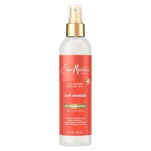 SheaMoisture Curl Stretch Refresher Spray Kalahari Melon Oil and Marula Oil Between Wash Style Stretcher Boosts Hydration, Fights Humidity and Frizz with Hyaluronic Serum 8 Fl Oz
