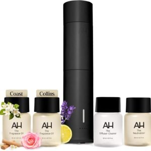 Aura House Ultimate Diffuser Kit – Smart Bluetooth Cold-Air Diffuser with Fragrance Oils, Cleaner & Neutralizer – Complete, Effortless Home Scent System
