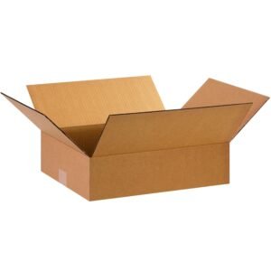 BOXES FAST 15 x 12 x 4 Corrugated Cardboard Boxes, Flat 15"L x 12"W x 4"H, Pack of 25 | Shipping, Packaging, Moving, Storage Box for Home or Business, Strong Wholesale Bulk Boxes