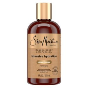 SheaMoisture Hydration Hair Milk Manuka Honey and Mafura Oil for Dry Hair to Hydrate and Style Hair 8 oz