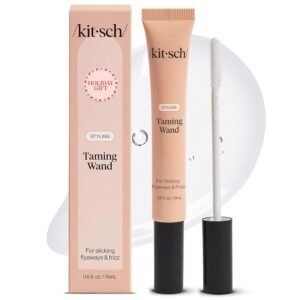Kitsch Fly Away Stick for Hair - Taming Wand with Biotin, Aloe & Vitamin E - Clear Serum-Like Gel Hair Mascara for Baby Hairs - Lightweight & Multi-Use Hair Stick | Ideal Gifts for Women - 18mL