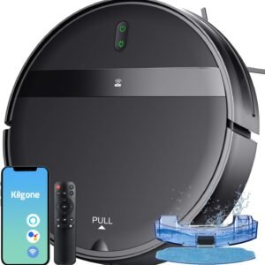 Robot Vacuum and Mop Combo, App/Alexa Control, Smart Robot Vacuum Cleaner, Ultra-Thin, Automatic Recharge Robotic Vacuum Cleaner for Pet Hair/Carpet/Hard Floor