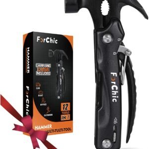 12 in 1 Hammer Multitool, Stocking Stuffers for Adults, Mens Gifts for Christmas, White Elephant Gifts for Adults, Christmas Gifts for Men, Dad, Him, Grandpa, Husband, Boyfriend