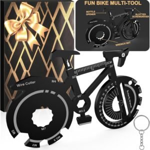 Fun Mens Gifts EDC Multitool - Unique Men Birthday Bike Gift, Novelty Christmas Stocking Stuffer White Elephant Anniversary Father Valentines Present Idea Small Gadget, Cool Secret Santa Gift for Him